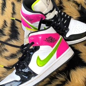 Multi colored Air Jordans ones